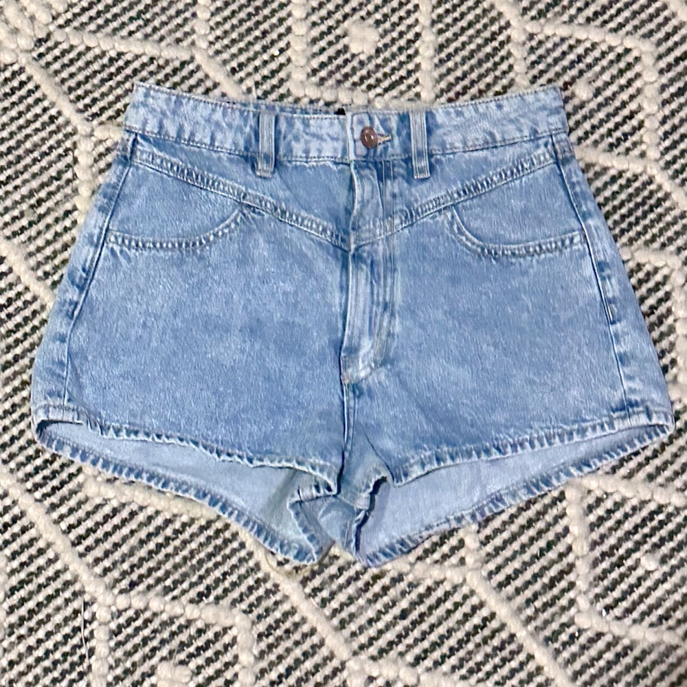 H&M Divided High Waist Denim Shorts